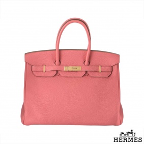 Hermes Birkin 35cm Rose lipstick GHW in Togo leather, Hermes Birkin 35cm Rose lipstick GHW in Togo leather,